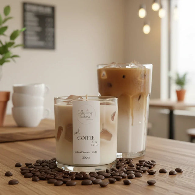 Typical Sunday Iced Latte candle with creamy coffee fragrance