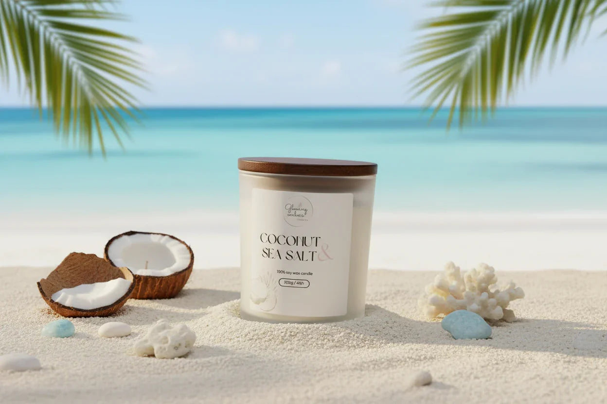Coconut and Sea Salt Candle - Single Wick - Typical Sunday