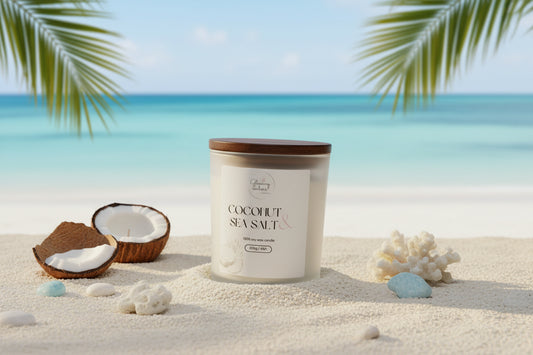Coconut and Sea Salt Candle - Single Wick - Typical Sunday