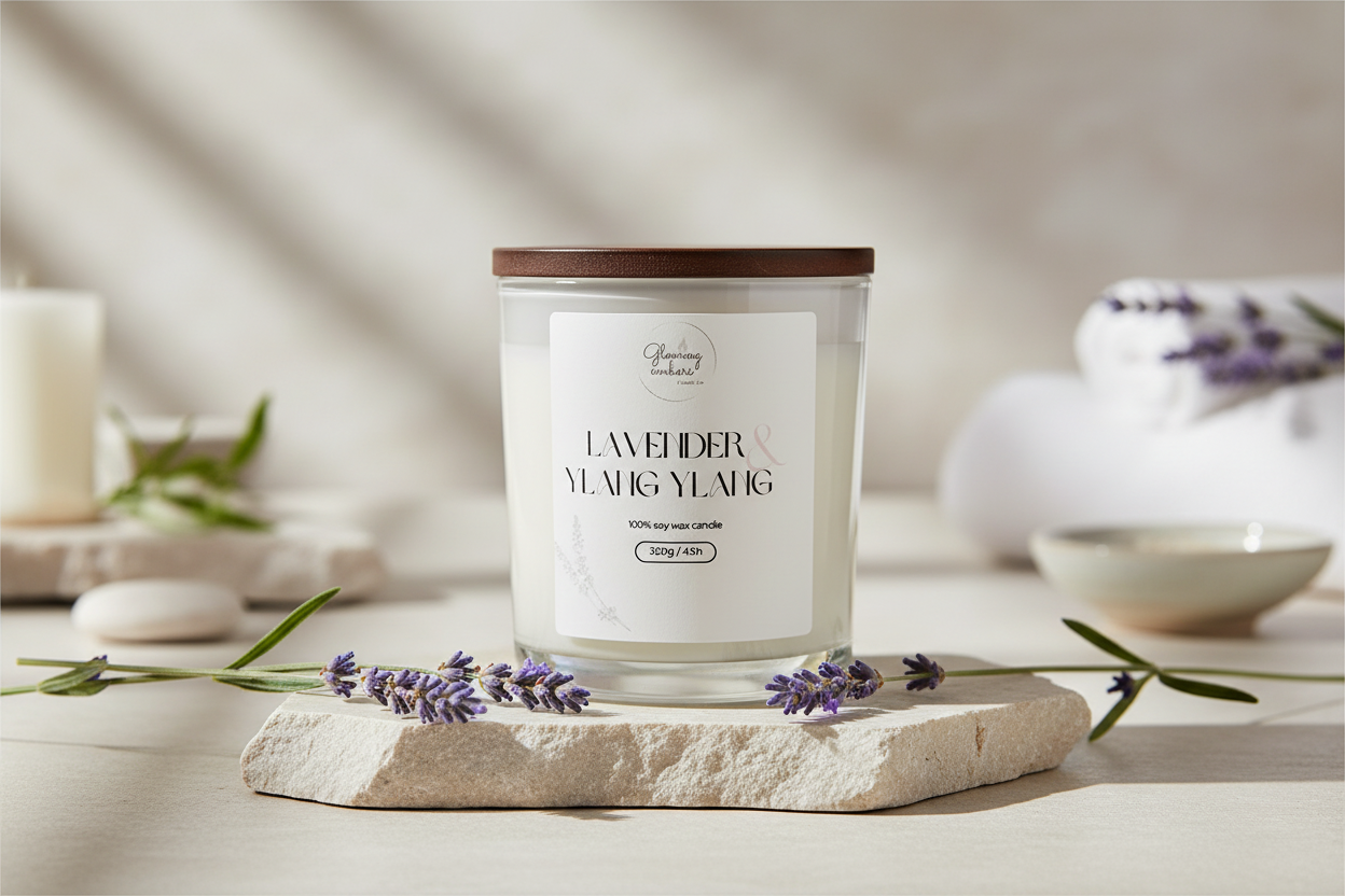 Lavender and Ylang Ylang Candle - Single Wick - Typical Sunday