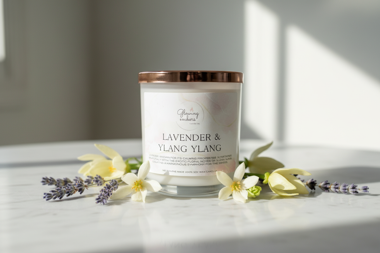 Lavender and Ylang Ylang Candle - Typical Sunday