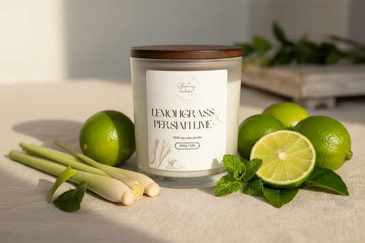 Lemongrass and Persian Lime Candle - Single Wick - Typical Sunday