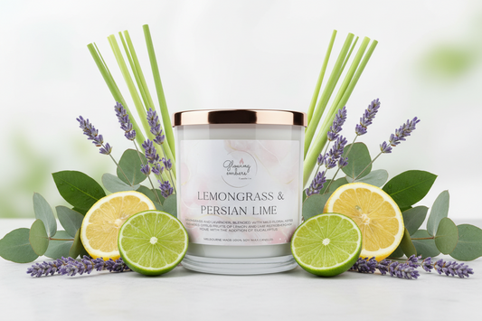 Lemongrass And Persian Lime Candle - Twin Wick - Typical Sunday